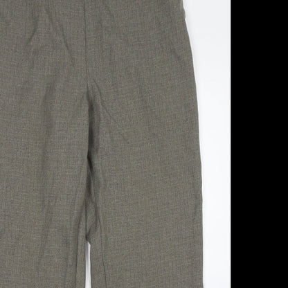 Womens UK Size 14 BM Regular Fit  Green Trousers