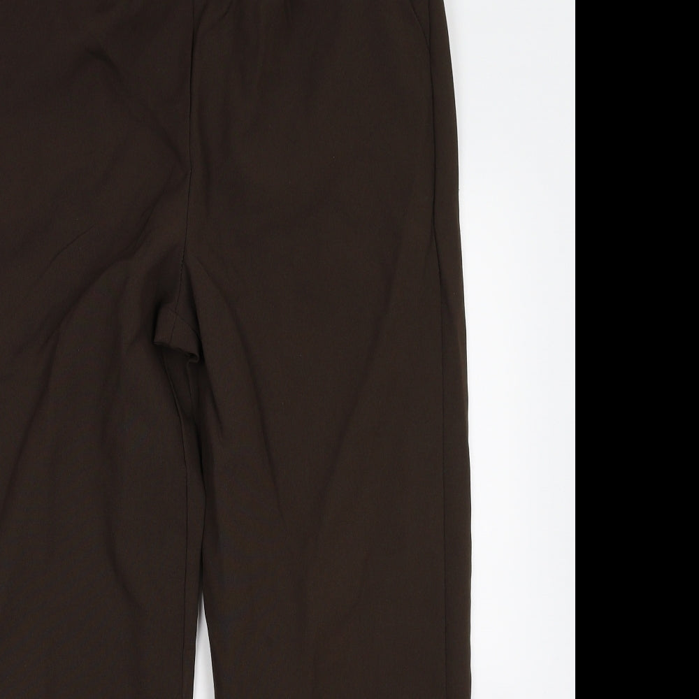 Womens UK Size 14 BM Regular Fit  Brown Trousers