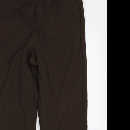 Womens UK Size 14 BM Regular Fit  Brown Trousers