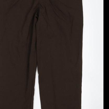 Womens UK Size 14 BM Regular Fit  Brown Trousers