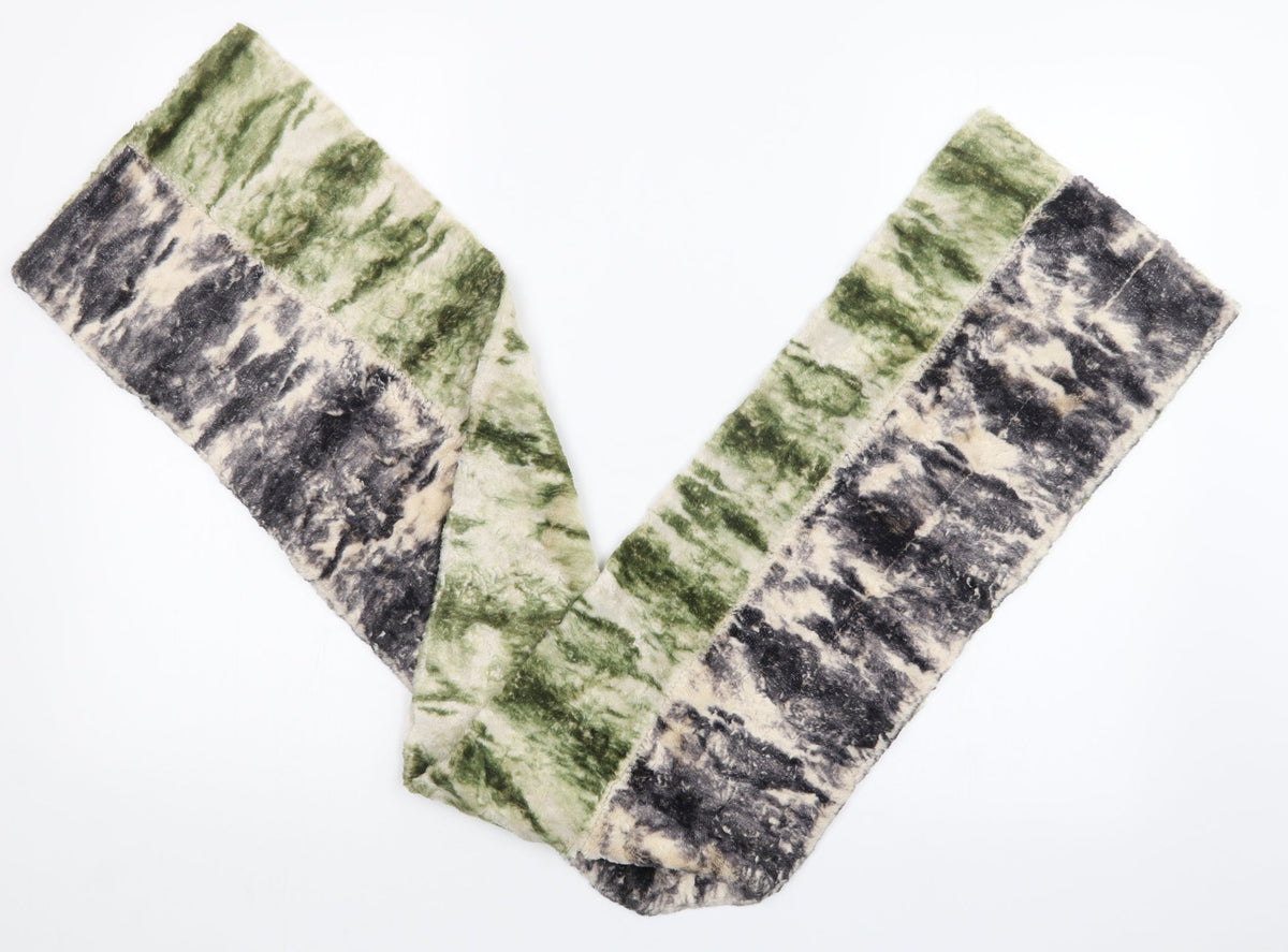 Front view of Preworn unisex multicoloured scarf