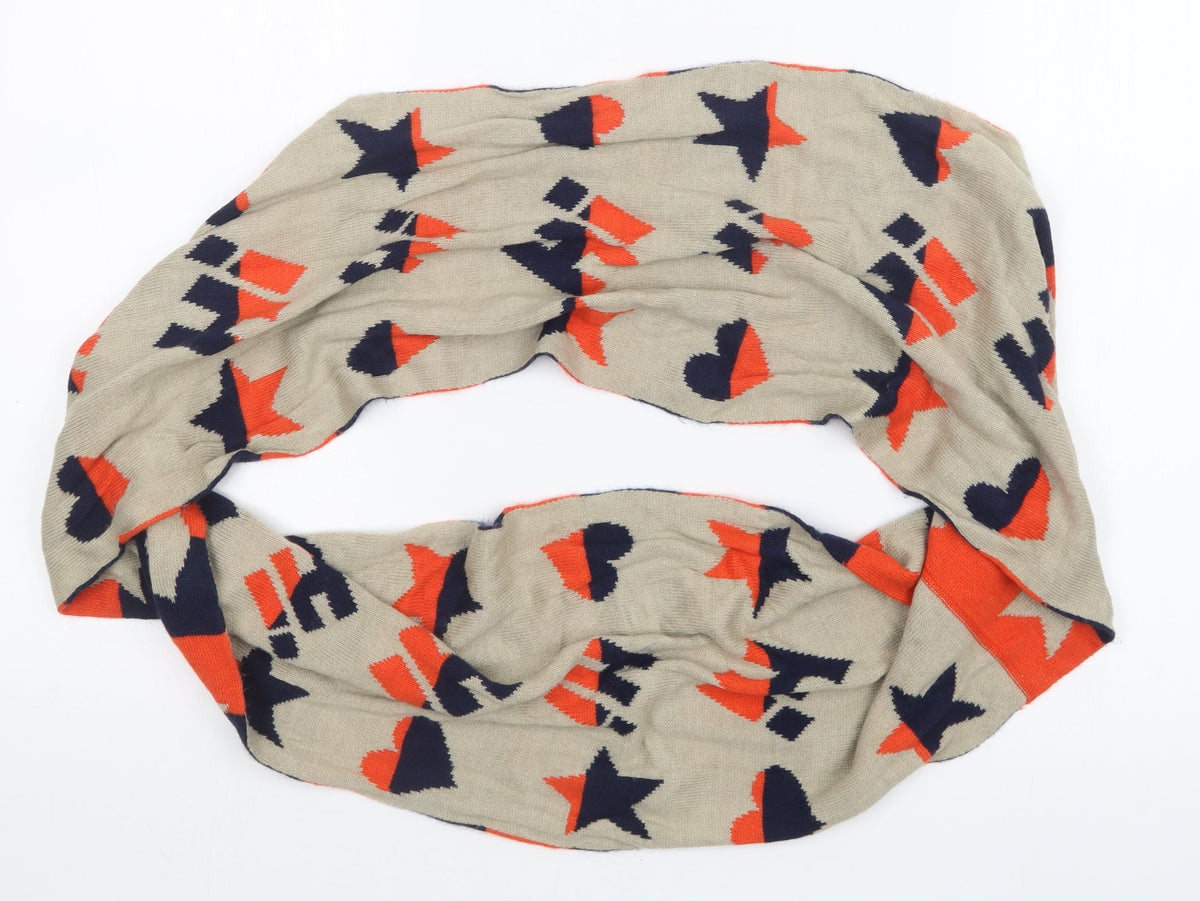 Front view of Debenhams unisex multicoloured scarf