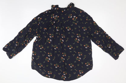 Womens UK Size S H&M Blue Basic Blouse