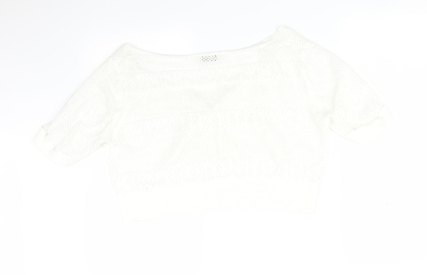Womens UK Size  Papaya White Cardigan Jumper