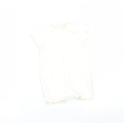 mamas & papas  White   Babygrow One-Piece Size 9-12 Months