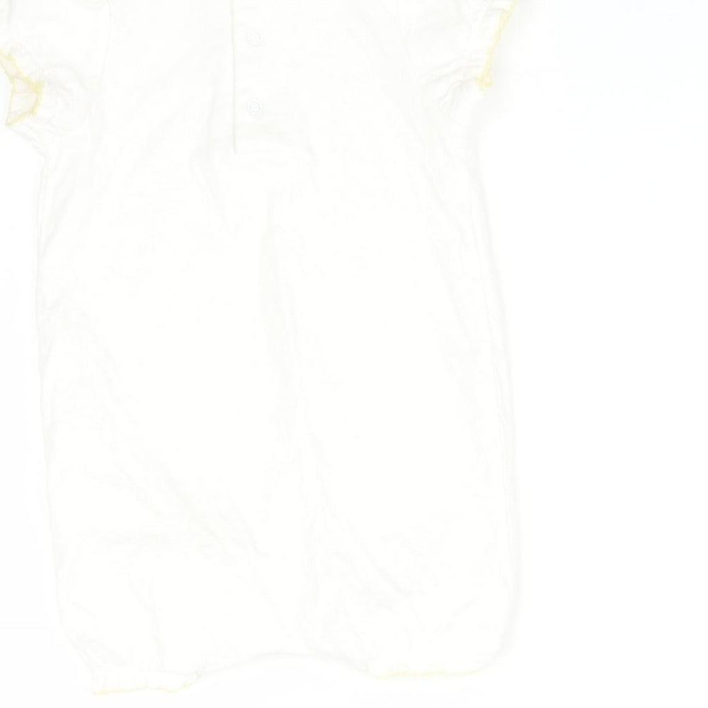 mamas & papas  White   Babygrow One-Piece Size 9-12 Months