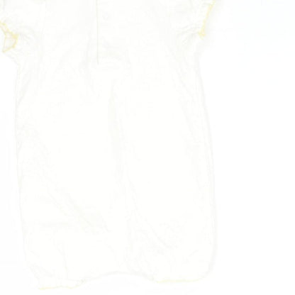 mamas & papas  White   Babygrow One-Piece Size 9-12 Months