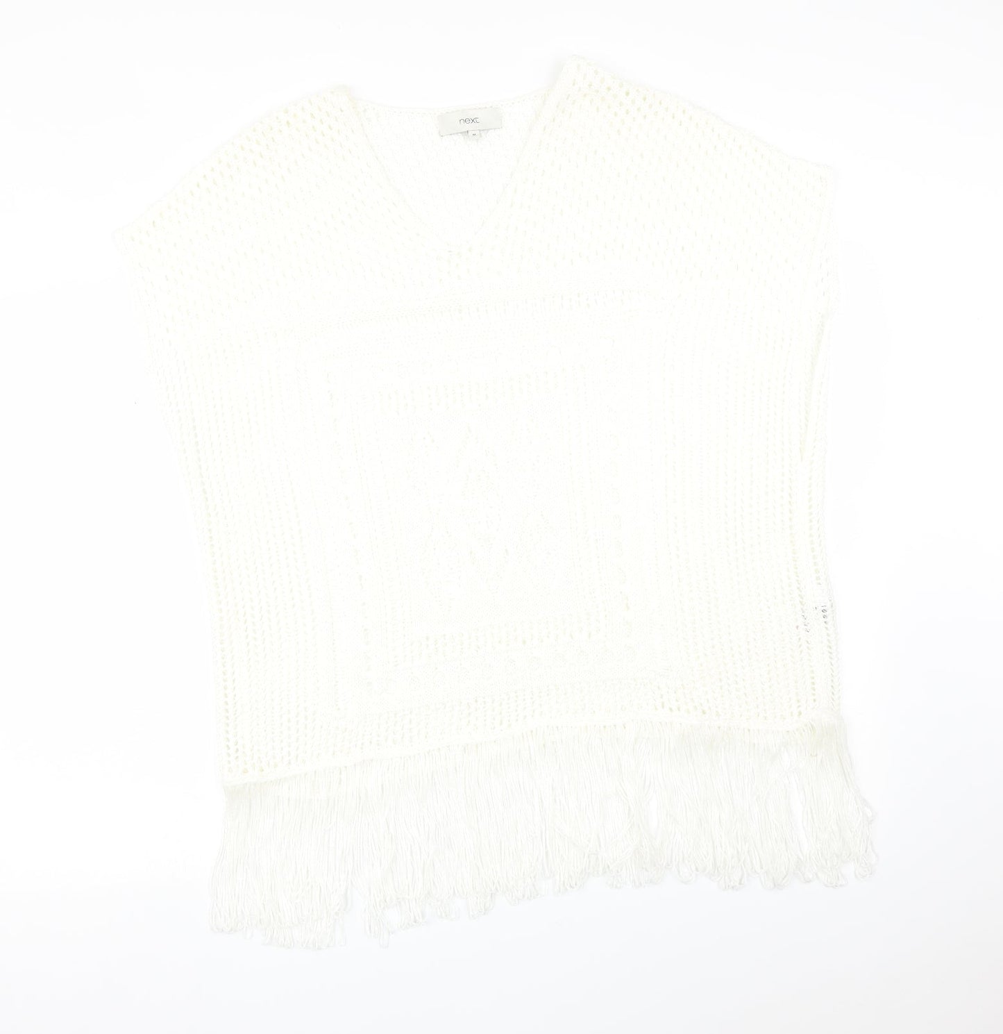 Womens UK Size M NEXT White Basic T-Shirt