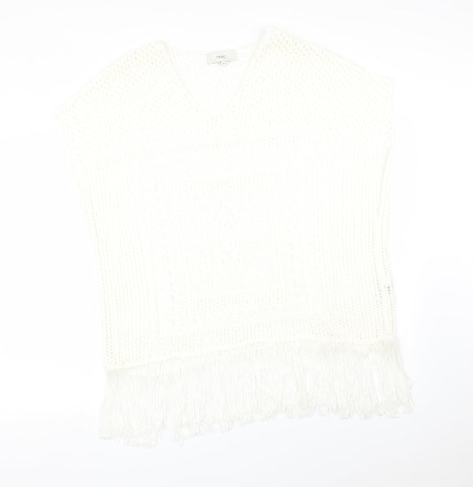 Womens UK Size M NEXT White Basic T-Shirt