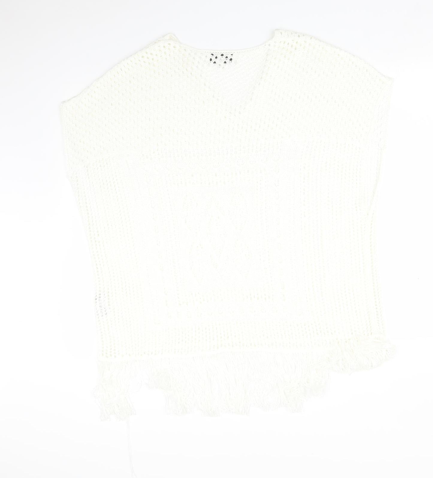 Womens UK Size M NEXT White Basic T-Shirt