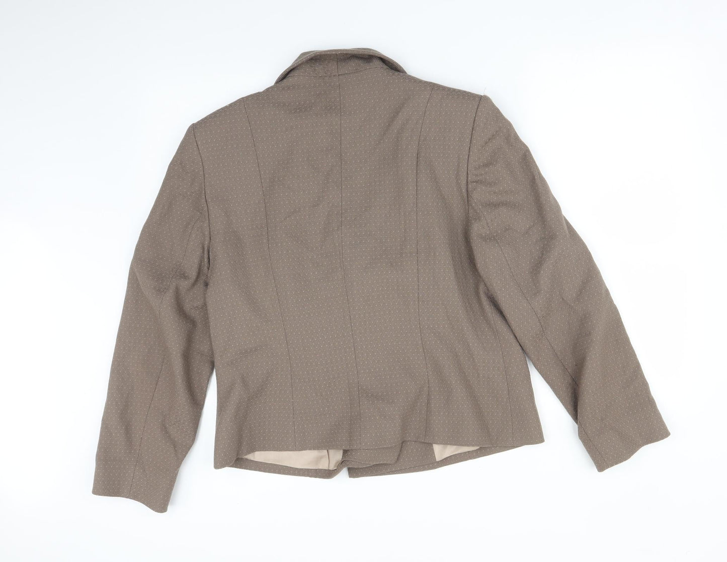 Kaliko Womens Brown Polka Dot  Jacket Suit Jacket Size 16