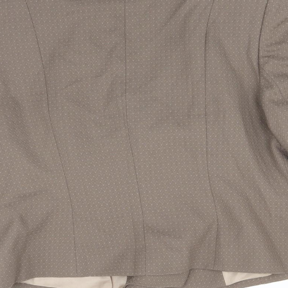Kaliko Womens Brown Polka Dot  Jacket Suit Jacket Size 16