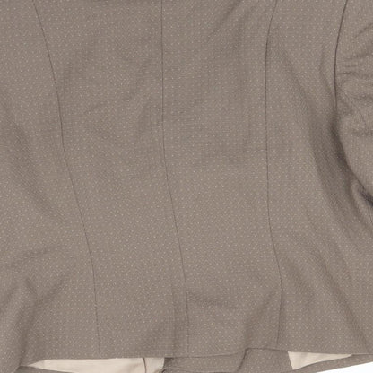 Kaliko Womens Brown Polka Dot  Jacket Suit Jacket Size 16