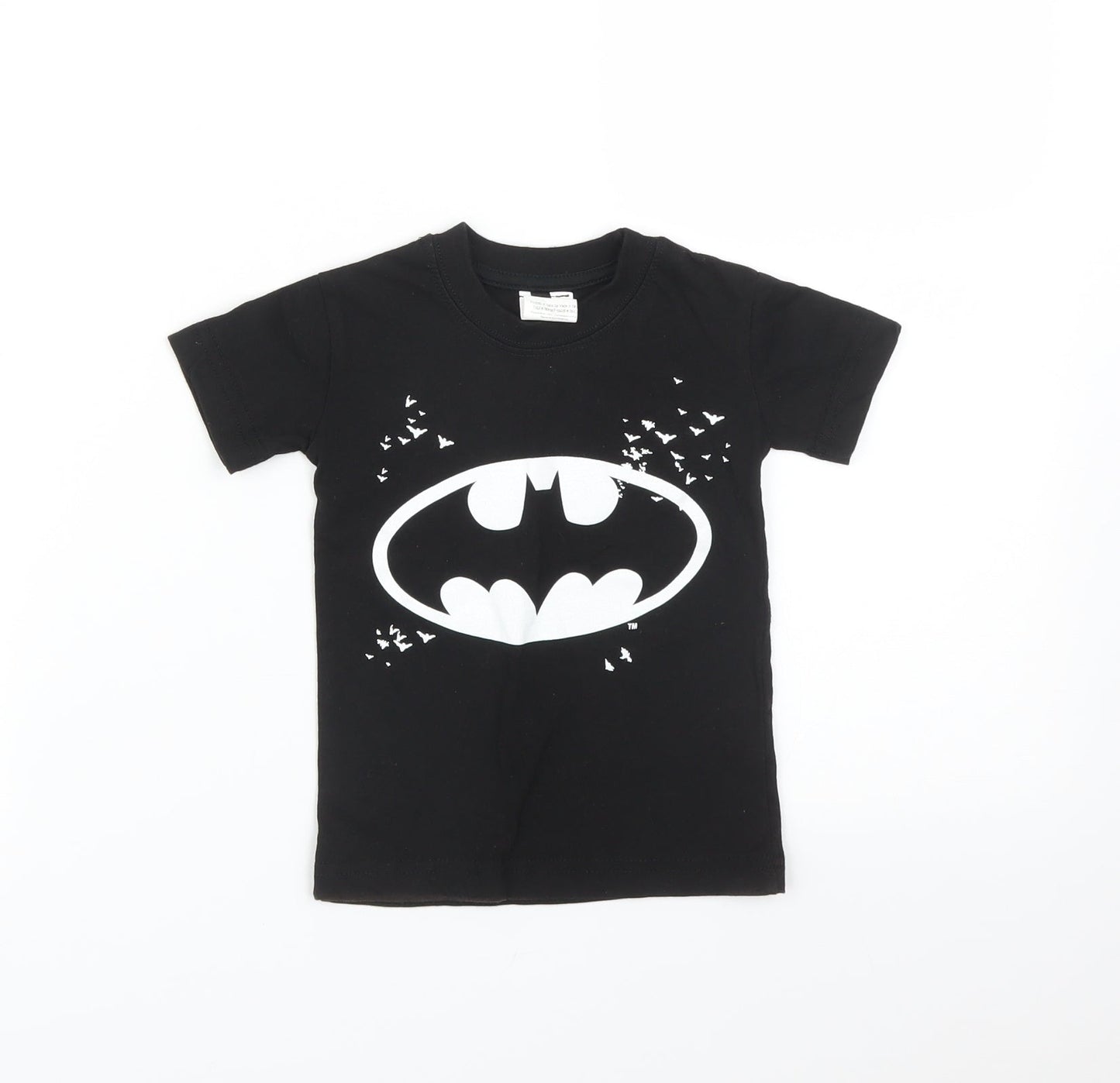 Batman Boys Black   Basic T-Shirt Size 2 Years