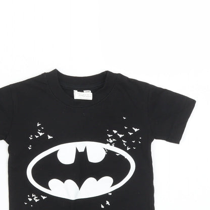 Batman Boys Black   Basic T-Shirt Size 2 Years