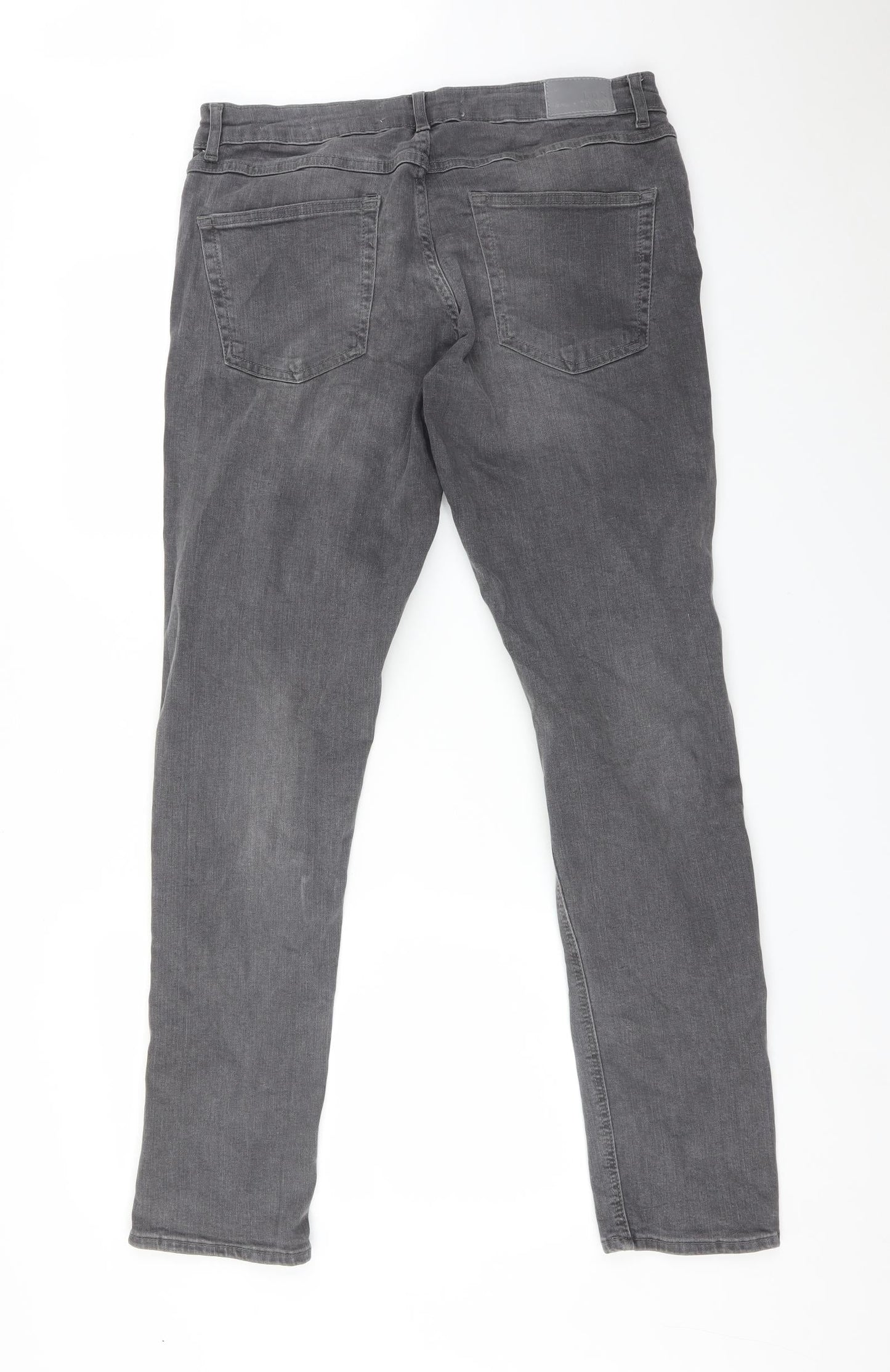 LDN DNM Womens Grey  Denim Skinny Jeans Size 32 in L32 in