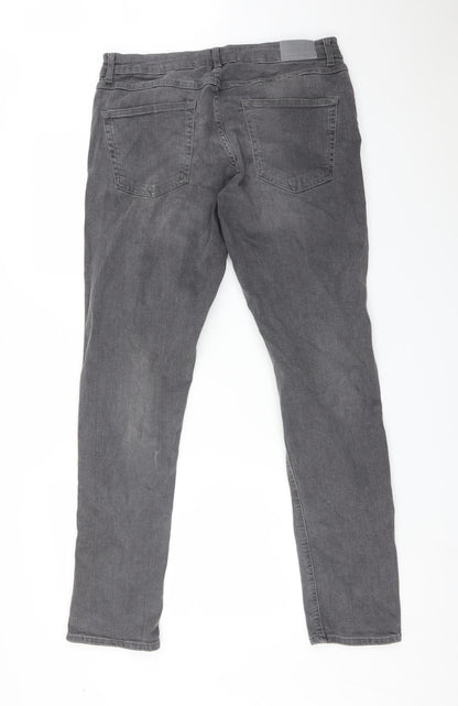 LDN DNM Womens Grey  Denim Skinny Jeans Size 32 in L32 in