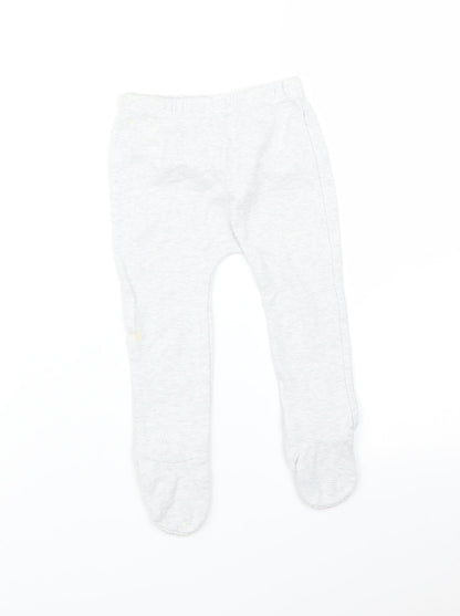 F&F Baby Grey Flecked   Trousers Size 9-12 Months