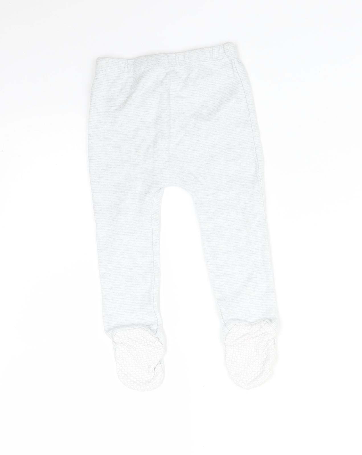 F&F Baby Grey Flecked   Trousers Size 9-12 Months