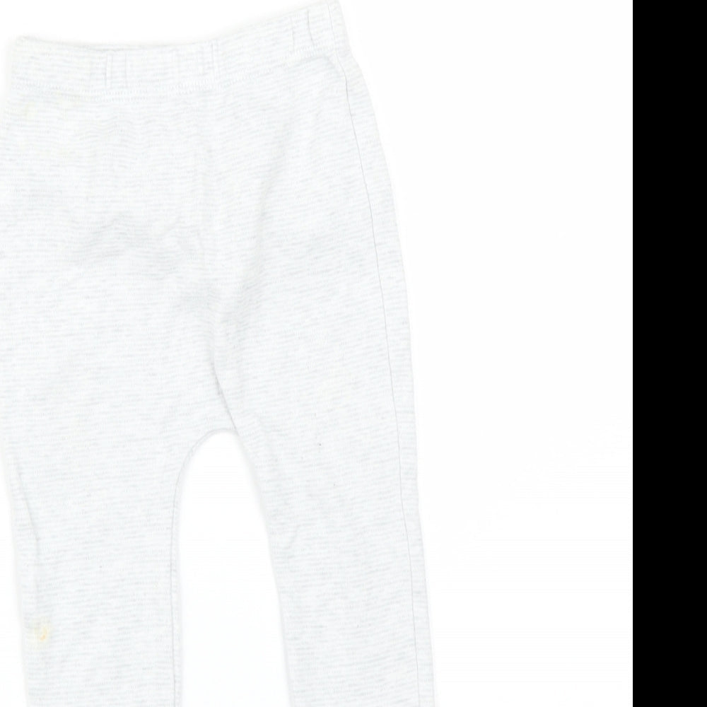 F&F Baby Grey Flecked   Trousers Size 9-12 Months