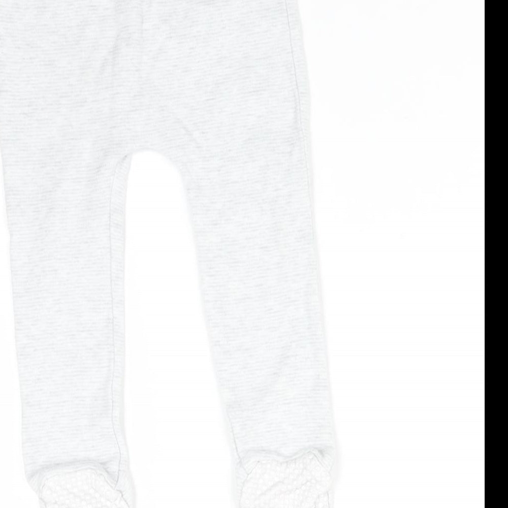 F&F Baby Grey Flecked   Trousers Size 9-12 Months
