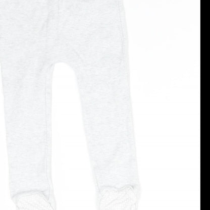 F&F Baby Grey Flecked   Trousers Size 9-12 Months