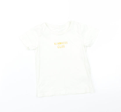 George Baby White   Basic T-Shirt Size 12-18 Months