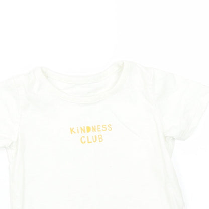 George Baby White   Basic T-Shirt Size 12-18 Months