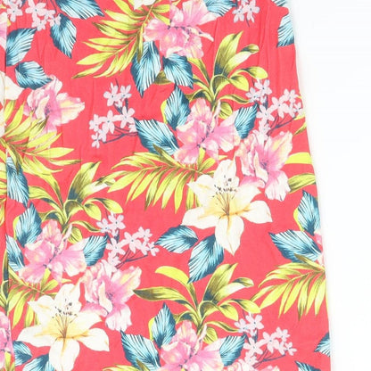 New Look Womens Multicoloured Floral  Straight & Pencil Skirt Size 6