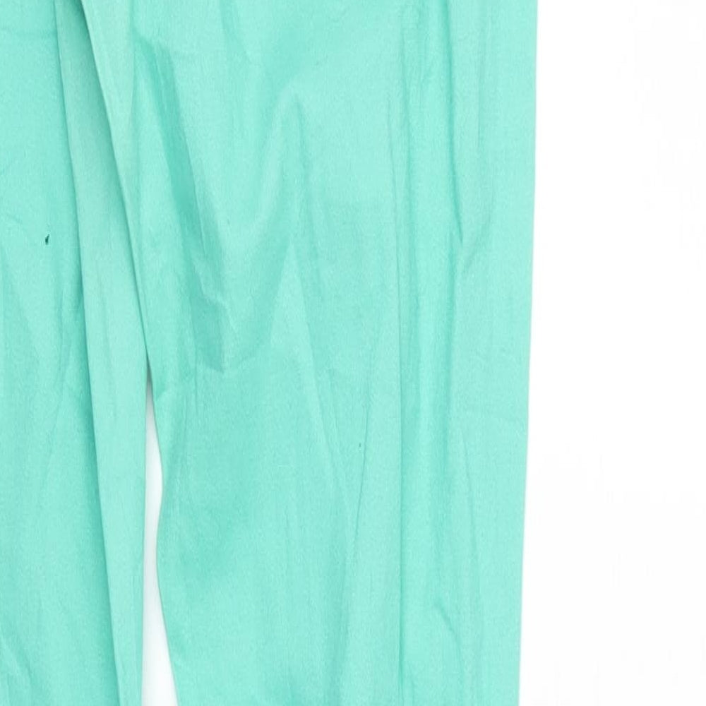 Womens UK Size 28 in Pieces Regular Fit Tapered Green Jeans