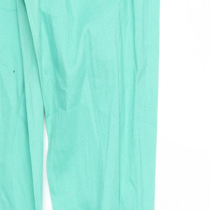 Womens UK Size 28 in Pieces Regular Fit Tapered Green Jeans