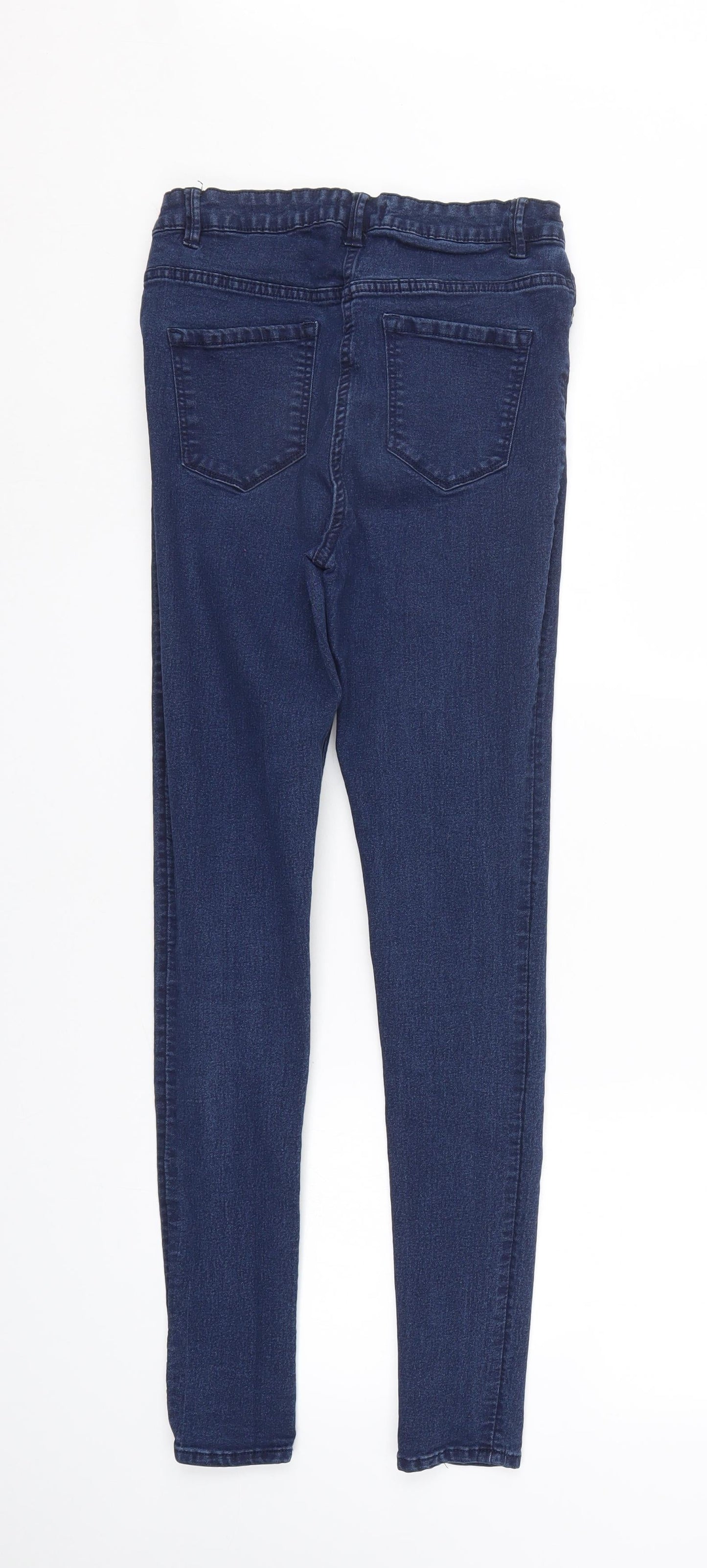 Womens UK Size 12 Studio Regular Fit Tapered Blue Jeans