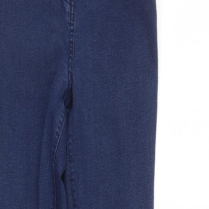 Womens UK Size 12 Studio Regular Fit Tapered Blue Jeans