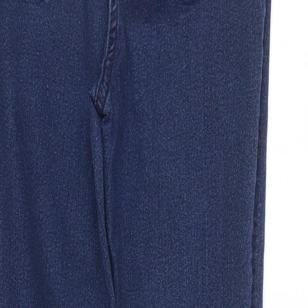 Womens UK Size 12 Studio Regular Fit Tapered Blue Jeans