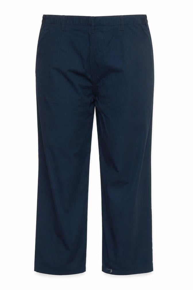 Front view of Black Knight women’s blue trousers, size UK 16, 29-inch leg