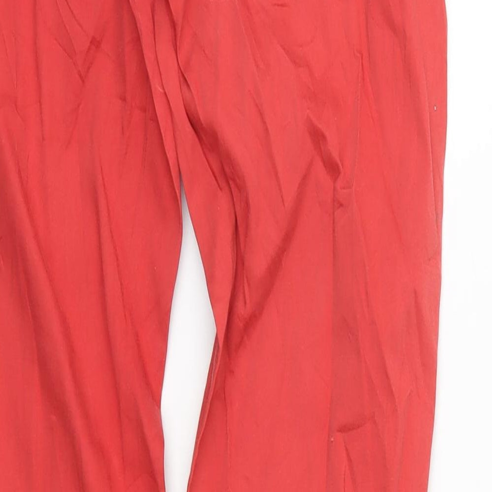 Clullin Womens Red   Straight Jeans Size S L30 in