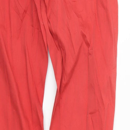 Clullin Womens Red   Straight Jeans Size S L30 in