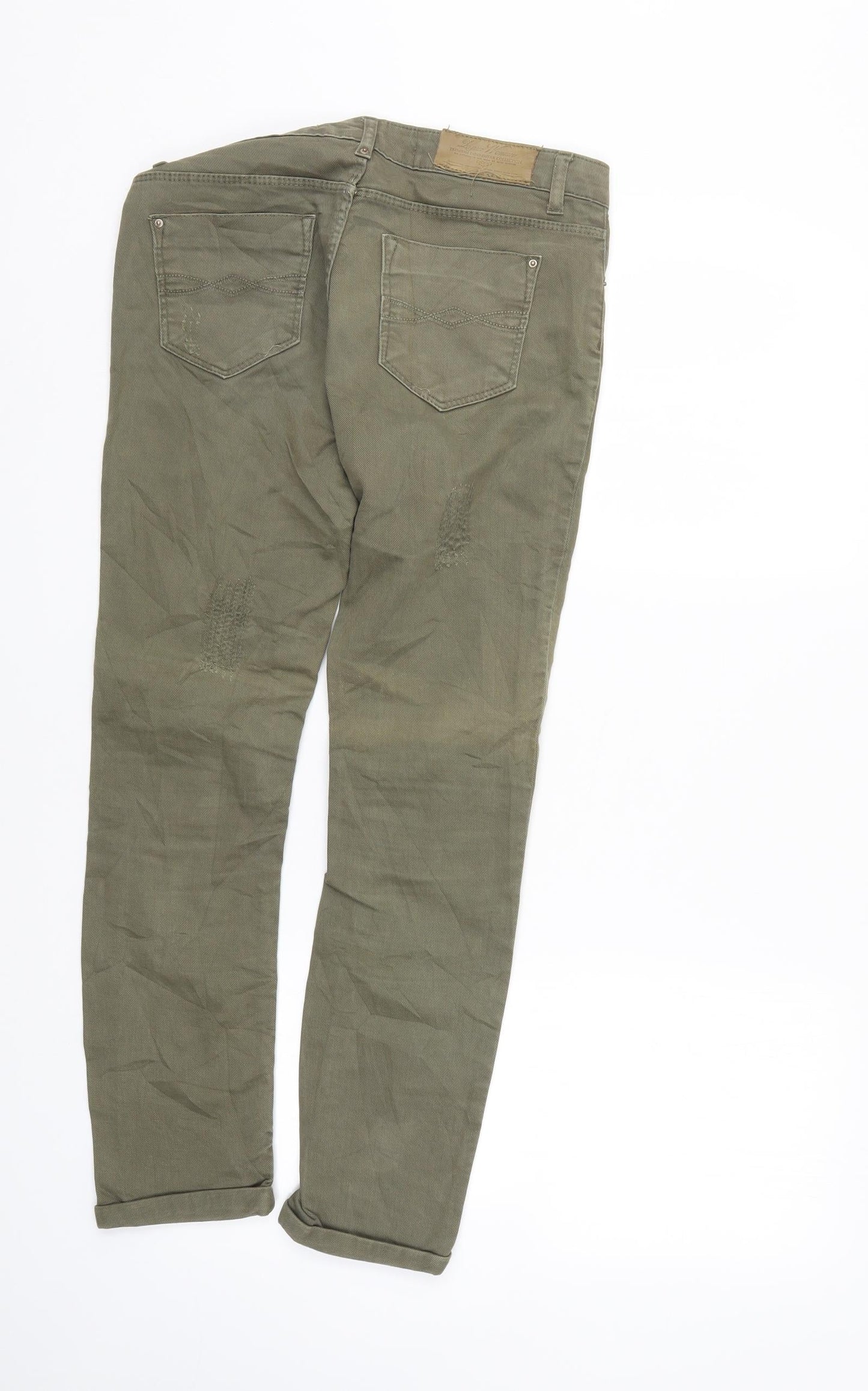 Womens UK Size 6 Leana Woman Regular Fit Skinny Green Jeans