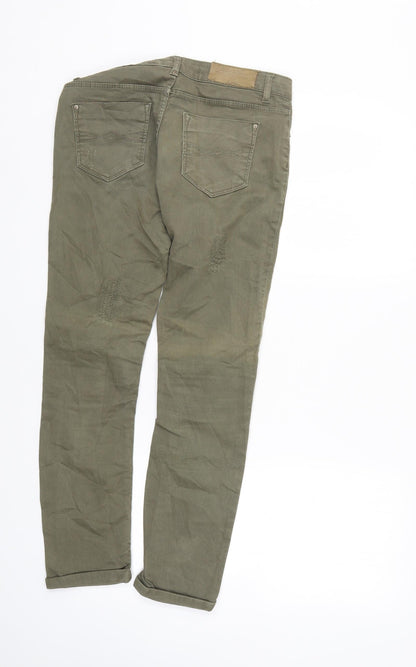 Womens UK Size 6 Leana Woman Regular Fit Skinny Green Jeans