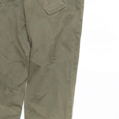Womens UK Size 6 Leana Woman Regular Fit Skinny Green Jeans