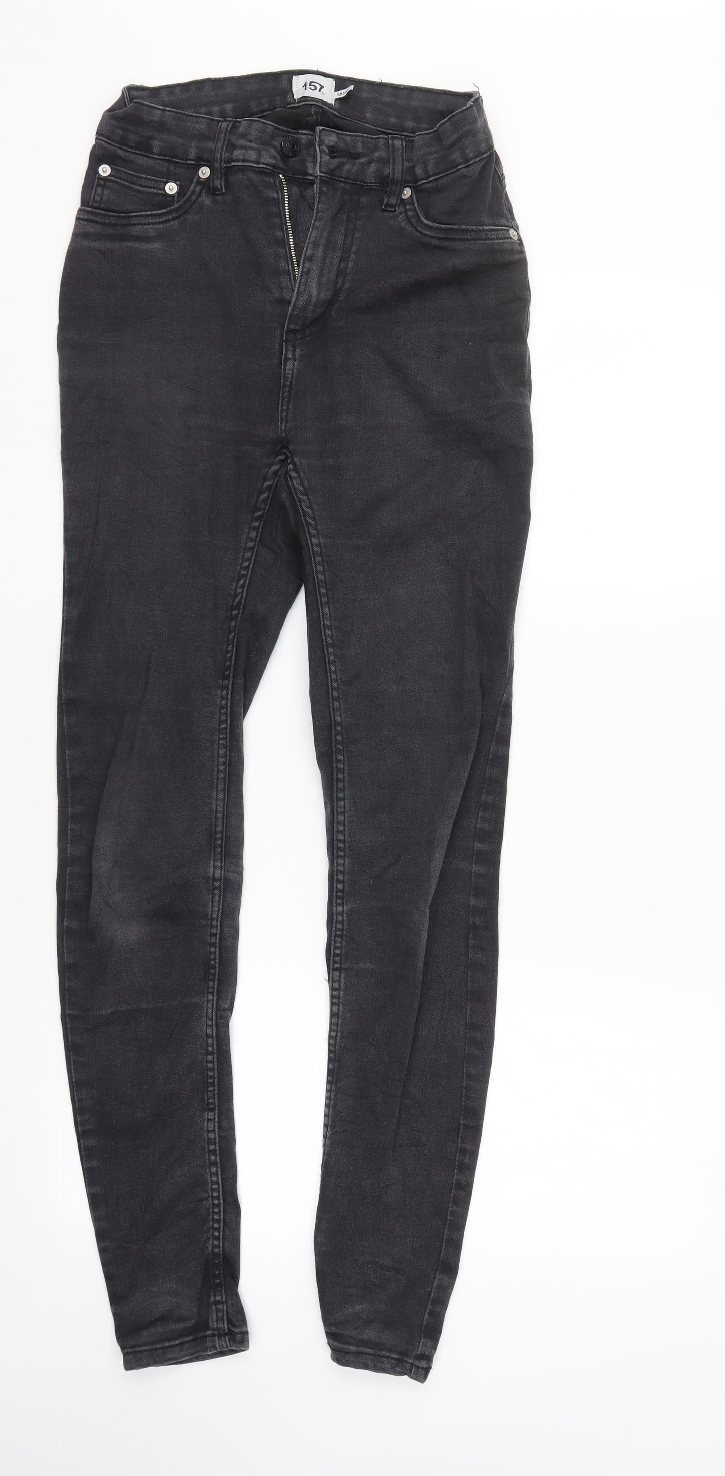 157 Womens Black  Denim Skinny Jeans Size S L31 in