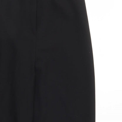Womens UK Size 12 Boohoo Regular Fit  Black Trousers