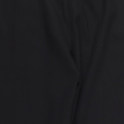 Womens UK Size 12 Boohoo Regular Fit  Black Trousers