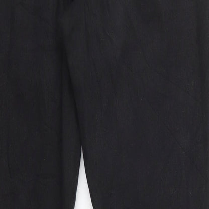 Dorothy Perkins Womens Black  Denim Straight Jeans Size 8 L27 in