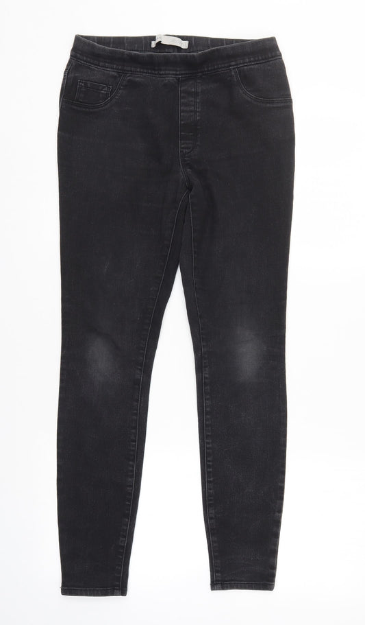 George Womens Black  Denim Jegging Jeans Size 8 L28 in