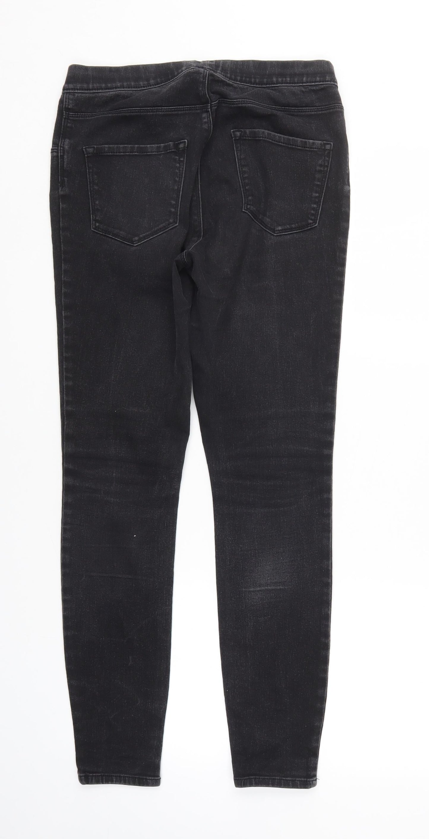 George Womens Black  Denim Jegging Jeans Size 8 L28 in