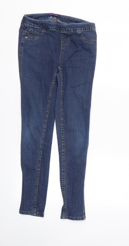 NEXT Womens Blue  Denim Skinny Jeans Size 8 L28 in