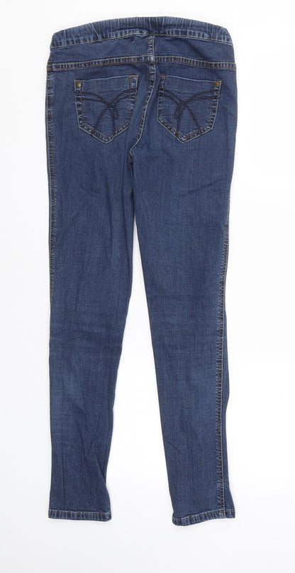 NEXT Womens Blue  Denim Skinny Jeans Size 8 L28 in