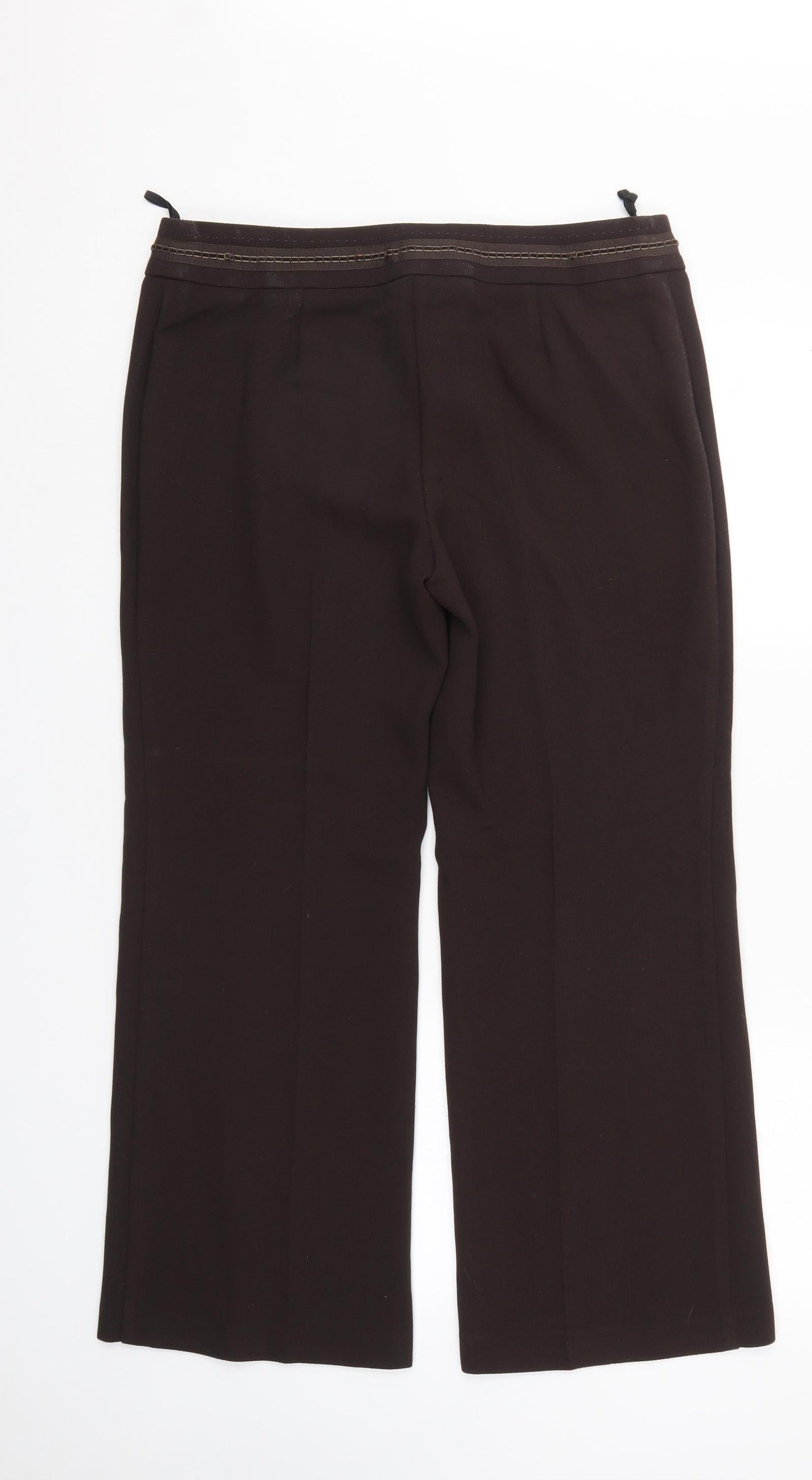 Womens UK Size 14 Marks and Spencer Regular Fit Sweatpants Brown Trousers