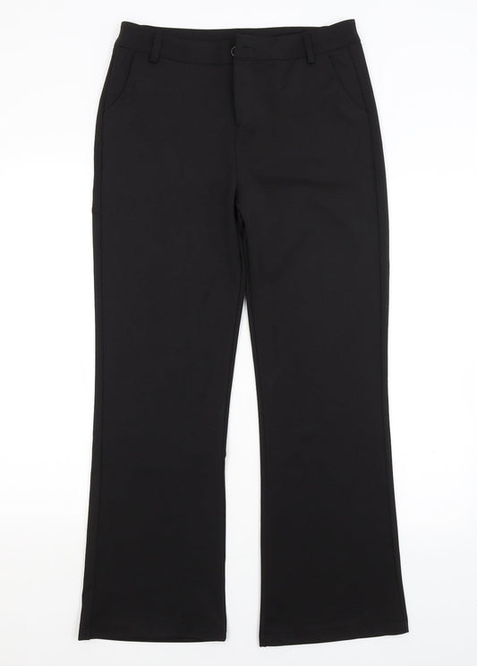 Womens UK Size 2XL Preworn Regular Fit  Black Trousers